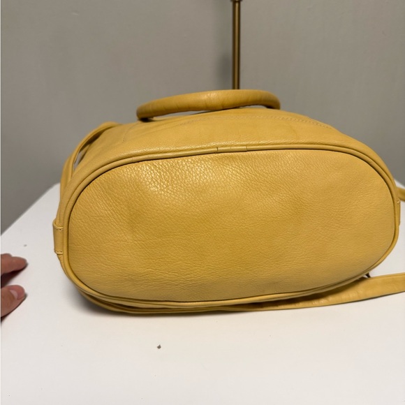 SEE BY CHLOE 2WAY Shoulder Bag Leather Tassel Yellow Authentic - Picture 10 of 14